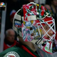 Illustration for article titled The Minnesota Wilds Goalie Mask Features Sonic Characters